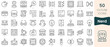 © Hondicone - Set of nerd icons. Thin linear style icons Pack. Vector Illustration