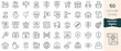© Hondicone - Set of human rights icons. Thin linear style icons Pack. Vector Illustration