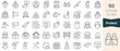 © Hondicone - Set of protest icons. Thin linear style icons Pack. Vector Illustration