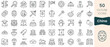 © Hondicone - Set of china icons. Thin linear style icons Pack. Vector Illustration