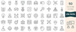 © Hondicone - Set of life skills icons. Thin linear style icons Pack. Vector Illustration