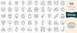 © Hondicone - Set of diving icons. Thin linear style icons Pack. Vector Illustration