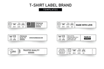 Clothing label tag concept no border vector design