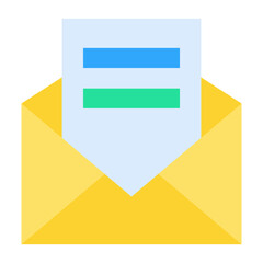 Poster - Email Flat Multicolor Icon