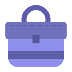 Poster - Briefcase Flat Multicolor Icon