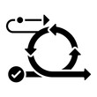 Scrum Glyph Icon