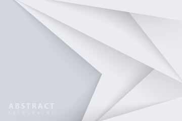 Wall Mural - dynamic minimalist gray paper cut pattern abstract background