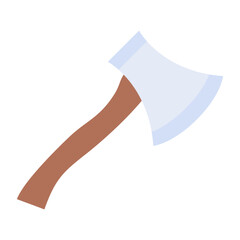 Sticker - Axe Flat Multicolor Icon