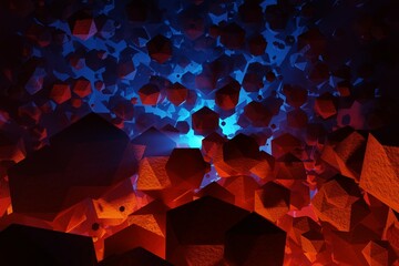 Wall Mural - meteorite burning fire background