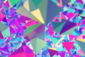 Wall Mural - abstract background with triangles