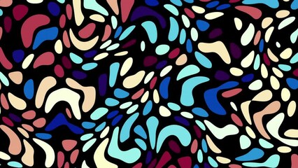 Aufkleber - Psychedelic moving background