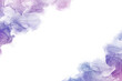 春のアルコールインクアートの幻想的でエレガントな抽象フレーム）マーブル模様の紫色の波　　