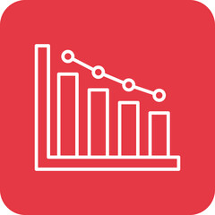 Wall Mural - Decline Diagram Icon