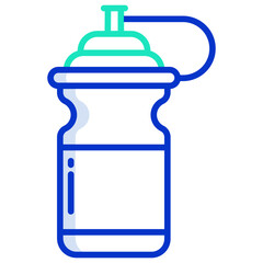 Poster - water bottle icon