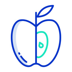 Wall Mural - Apple slice icon