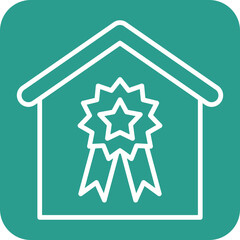 Canvas Print - House Award Icon