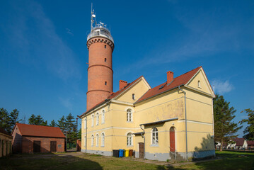 Sticker - Baltic Sea lighthouse in Jaroslawiec, small coastal village in Poland