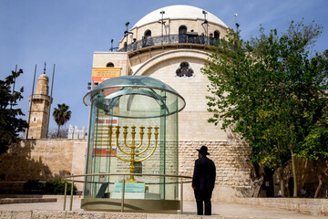 Wall Mural - Hurva synagogue, Jerusalem old city, Israel.