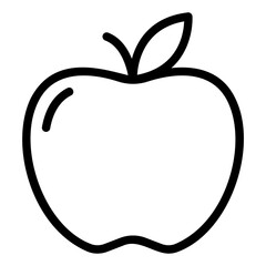 Wall Mural - apple line icon