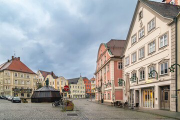 Fototapete - Main square in Eichstatt, Germany