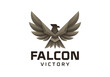The flapping of the wings of the eagle logo symbolizes victory