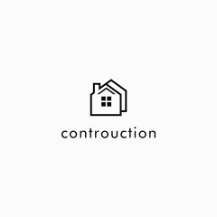 Poster - logo design vector for contruction service and architecture