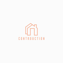 Poster - logo design vector for contruction service and architecture