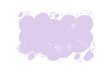 Poster - Hand drawn textured speech bubble background. Cloud shape backdrop. Call out shape for messages, banners, phrases, quotes.
