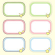 © Euangfa - adorable border box collection, Set of cute frames, cute frames collection, Set of vector frames, vector colorful calligraphic frames