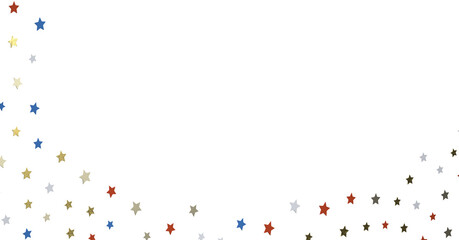 Wall Mural - stars confetti on american independence day