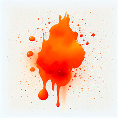 Wall Mural - orange stains background, watercolor, ai generation