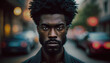 © brittany - Portrait of a black man in a city environment