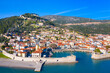 View of of Nafpaktos, Lepanto with the fortress, Greece.