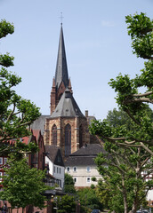 Canvas Print - Kirche in Frankenberg, Eder