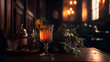 Indulge in Luxury at the Sophisticated Cocktail Lounge - AI Generated