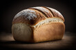 loaf of freshly baked bread with studio lighting made by generative ai