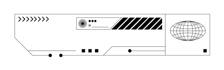 Poster - Modern technology screen interface element
