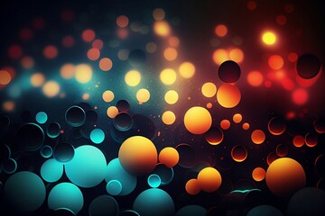 Wall Mural - colorful dots light background made with generative ai