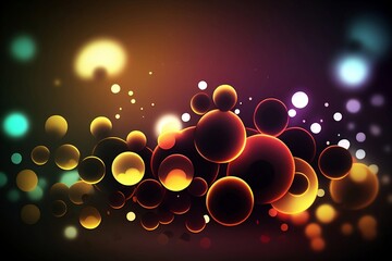 Wall Mural - colorful dots light background made with generative ai