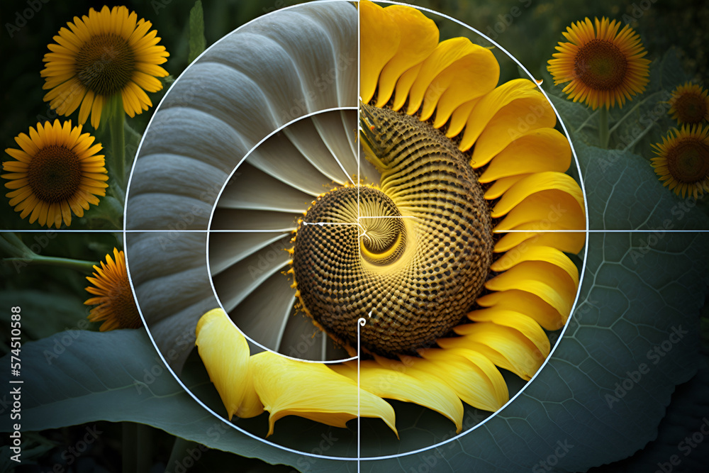 An amazing illustration of the golden ratio in nature. This captivating ...