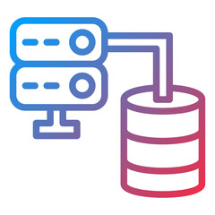 Sticker - Vector Design Big Data Icon Style