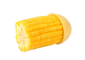 Wall Mural - Boiled corn on transparent png