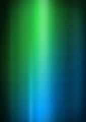 Wall Mural - Colorful shiny brushed metal. Gradient from blue to green. Vertical background texture