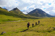 © Cavan Images - Family hiking in Trollaskagi Peninsula, Iceland