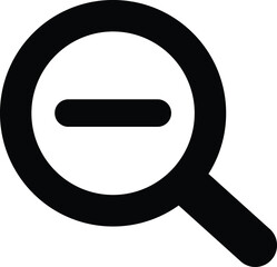 Poster - zoom out magnifying glass icon vector illustration