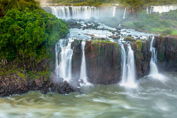  Iguacu falls on Argentina Side from southern Brazil side, South America