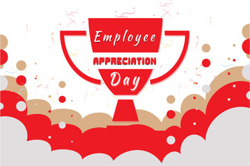 Happy Employee Appreciation Day, Employee of the month, vector design