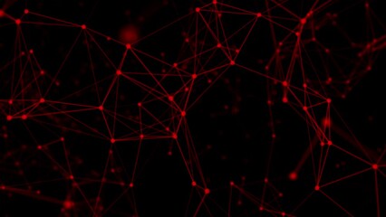 Aufkleber - Plexus fantasy abstract technology. Lines plexus, Digital plexus of glowing lines and dots. Abstract background.