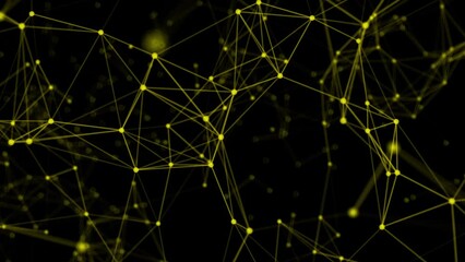 Aufkleber - Global network connection. Digital data visualization. Vector illustration. Plexus fantasy abstract technology. Lines plexus
