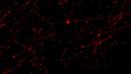 Aufkleber - Plexus connection with lines and points background. Abstract digital connection dots and lines. Digital data visualization. Abstract digital technology.